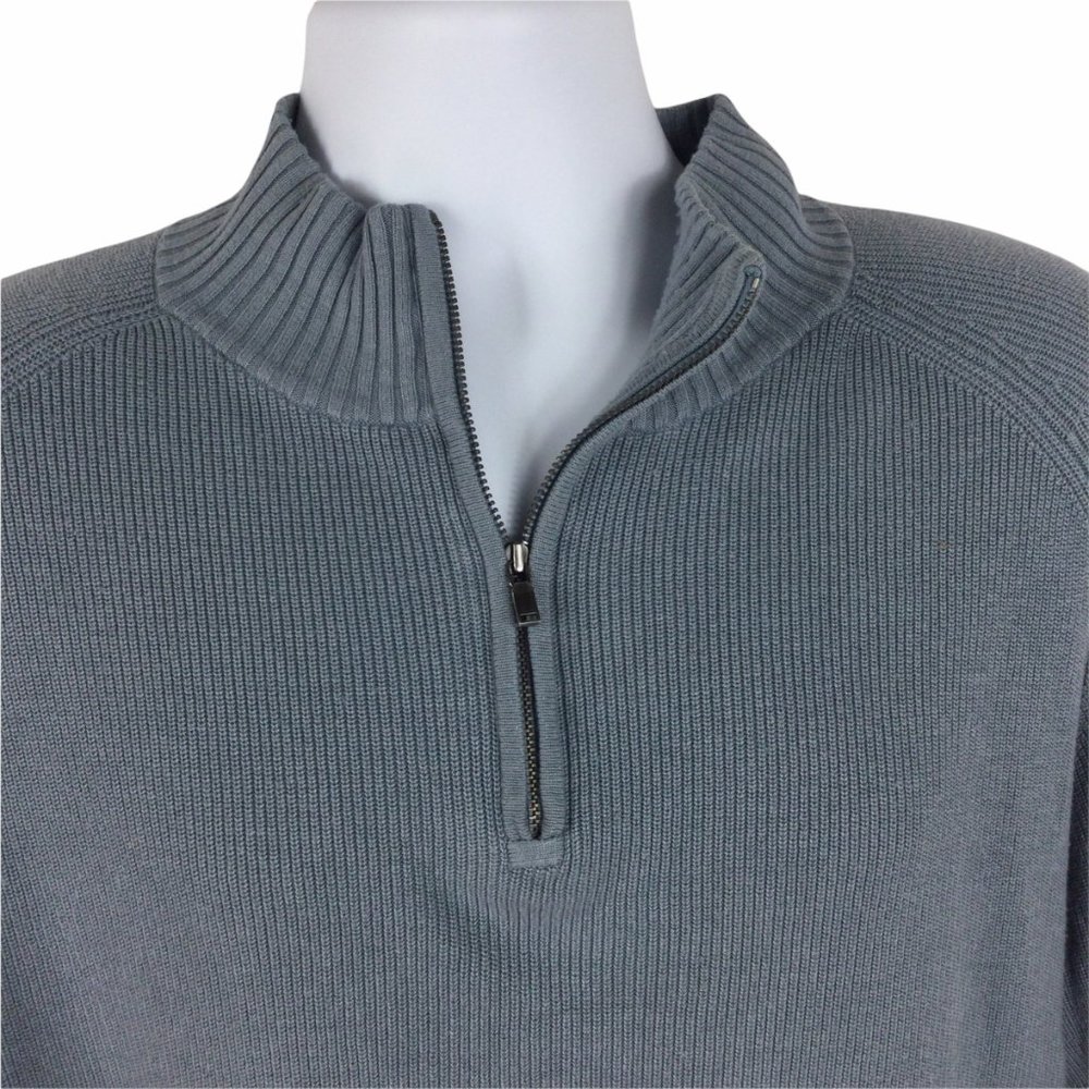 Tommy Bahama Vintage Blue Silk Blend Sweater, XL - Picture 3 of 8